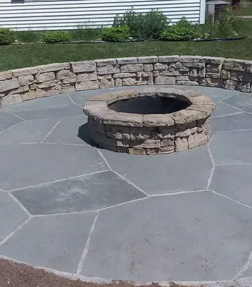 Patios and Walkways Installation in Indian River, MI — completed Hope Landscaping LLC project