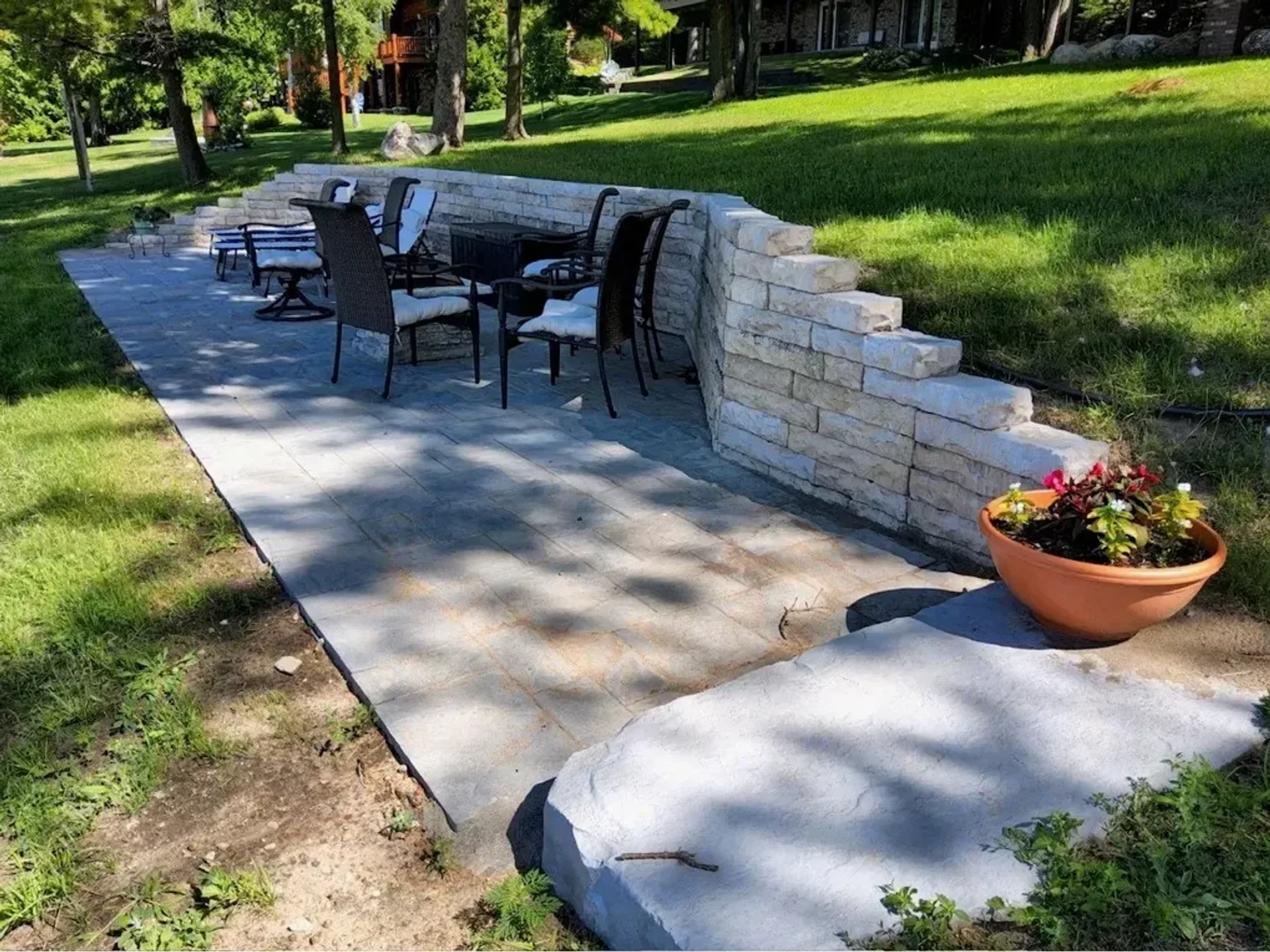 Retaining Wall Installation in East Jordan, MI — Hope Landscaping LLC, Northern Michigan
