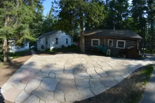 Custom paver walkway